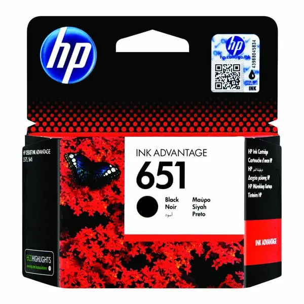 Оригинальный HP 651 Чернила - Чёрный